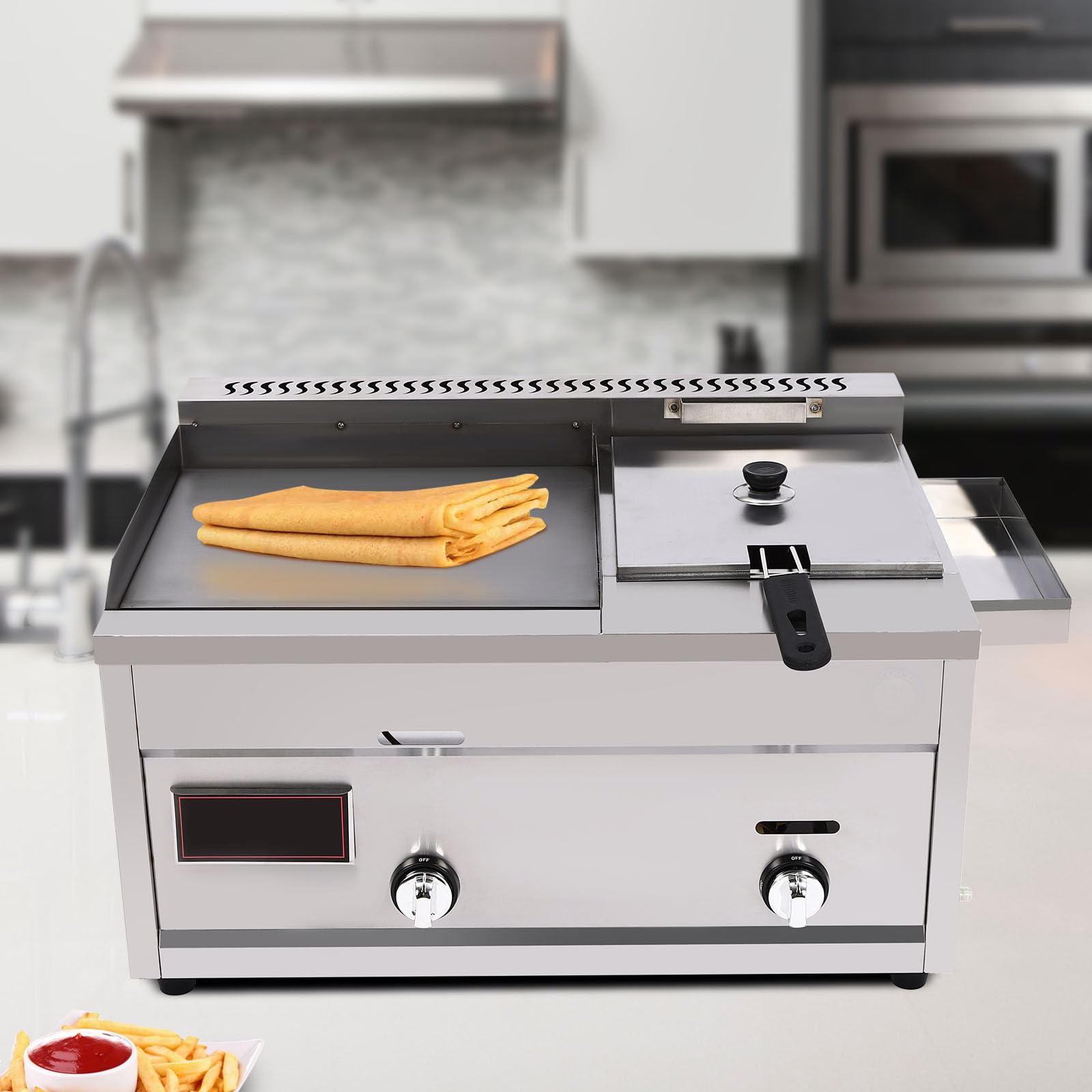 Flat Top Griddle VEVOR For Gas Grill Solid Flat Top Grill Stove 17