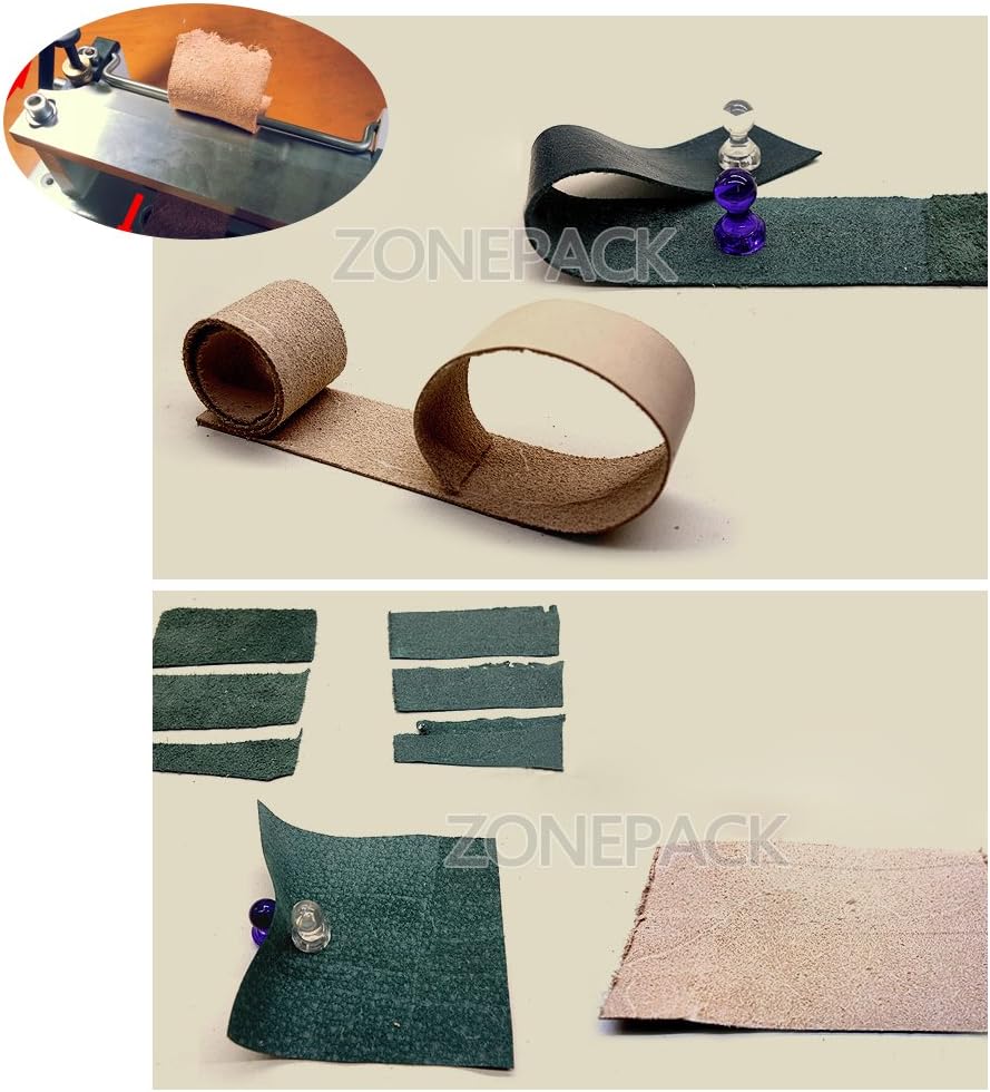 ZONEPACK Leather Splitter Manual Leather Skiver Paring Peeler Splitter DIY Shovel Skiving Machine Handle Leather Peel Tools DIY Shovel Skin Machine (White)