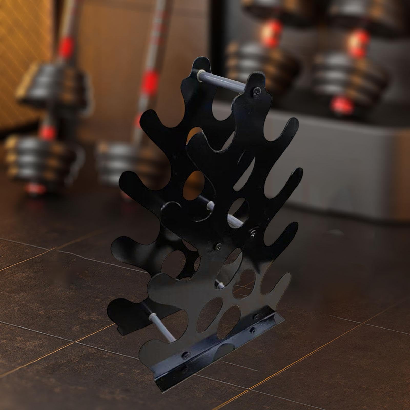 kowaku Dumbbell Storage Stand Dumbbell Holder Multilevel Weightlifting Accessories Small Fitness Equipment Organizer for Organizing