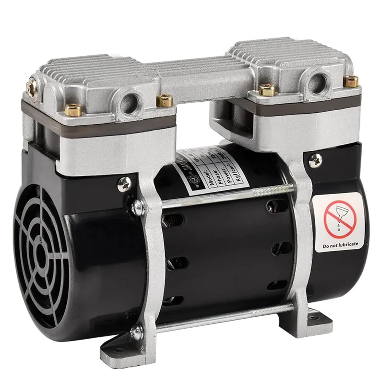 220V Oil-Free Vacuum Pump Portable Twin Piston Oilless Electric Vacuum Pump Low Noise Vacuum Pump VN-40