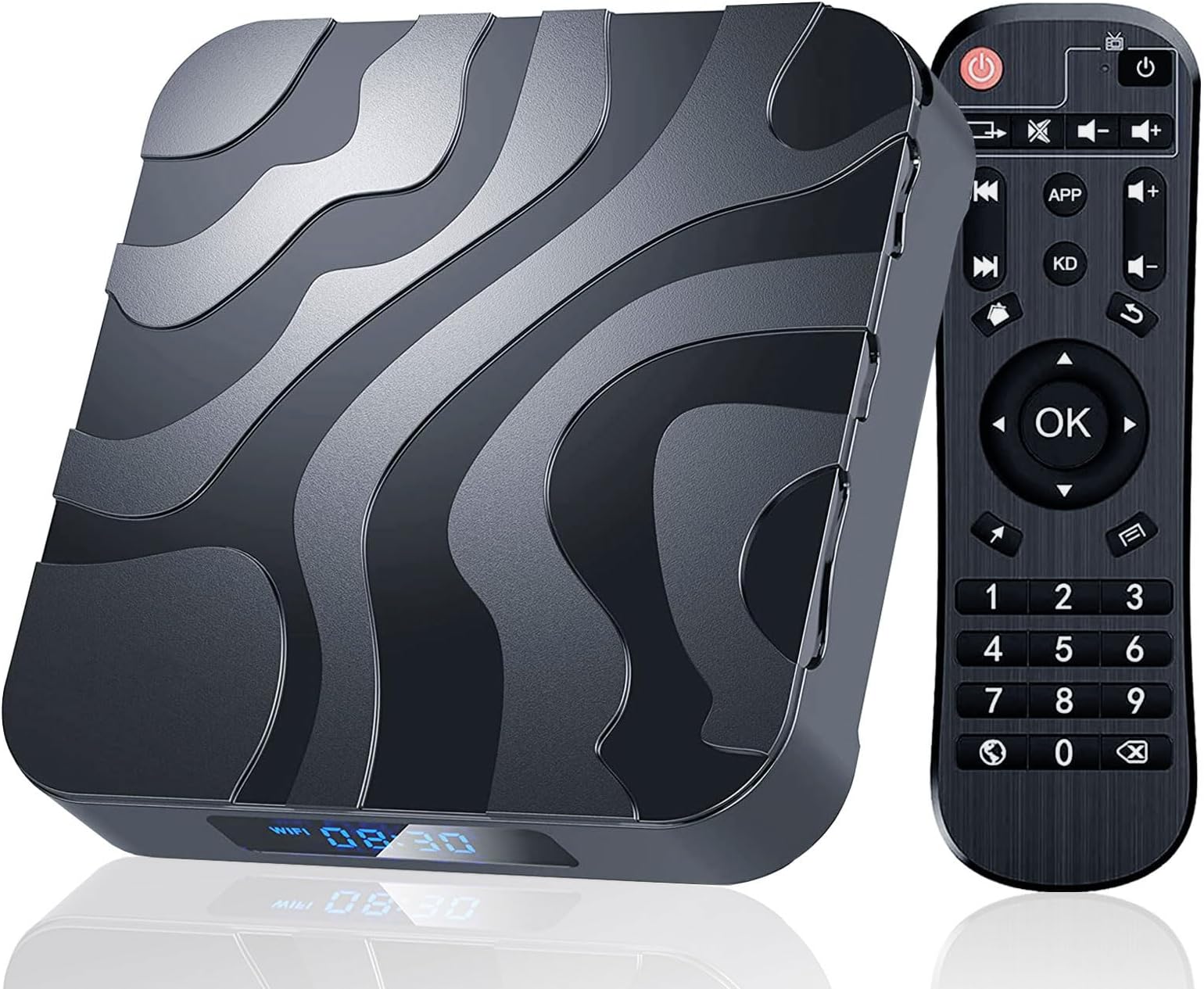 2025 Android TV Box 12.0, Android Box 4GB RAM 32GB ROM H618 Quad-Core CPU 6K TV Box Support 2.4/5G Dual WiFi Ethernet Bluetooth 4.0 H.265 Smart Box