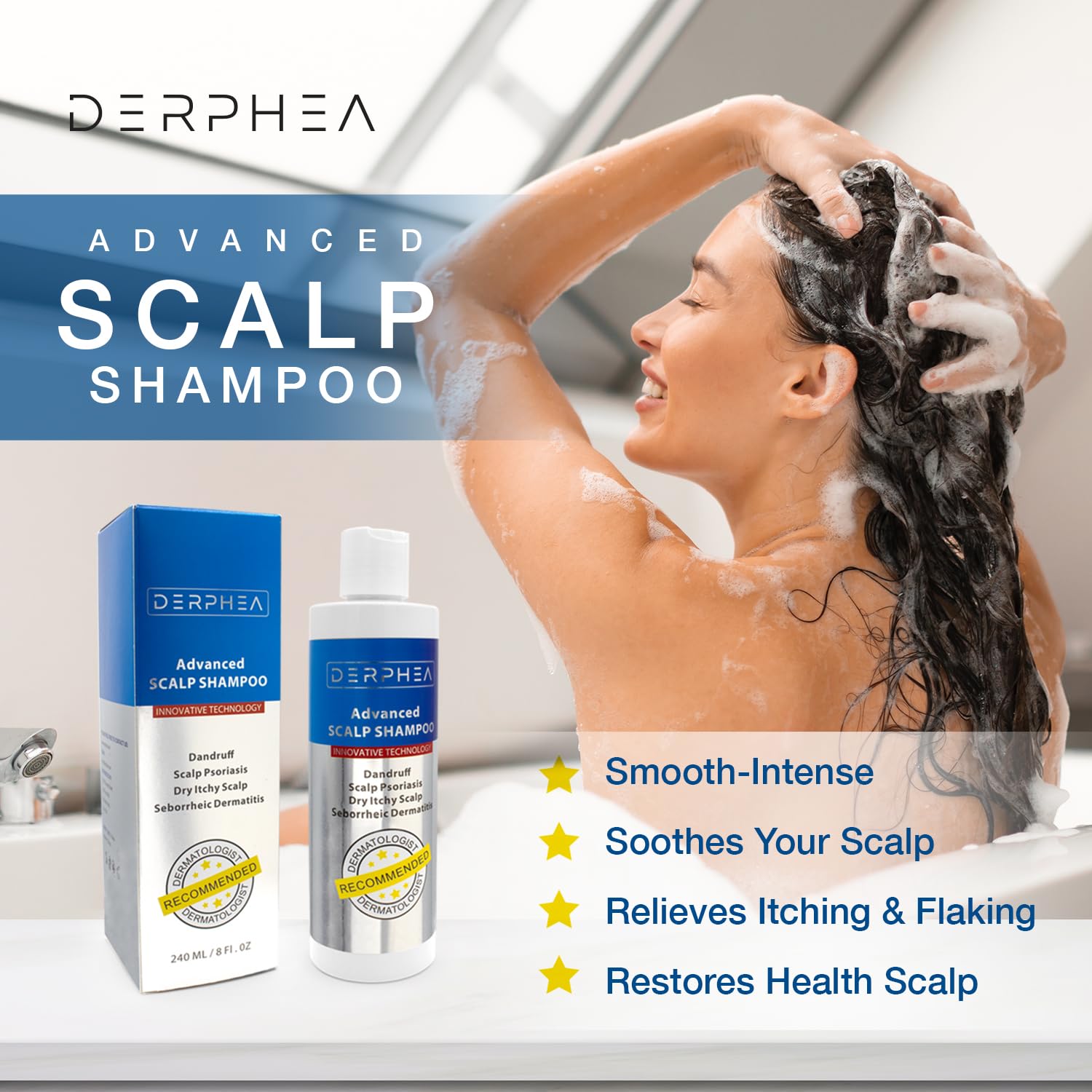 Seborrheic Dermatitis Shampoo, Folliculitis, Psoriasis Shampoo,Dandruff Scalp Treatment,Relieves Eczema,Itchy & Dry Scalp, Safe Ingredients For Scalp - Image 2