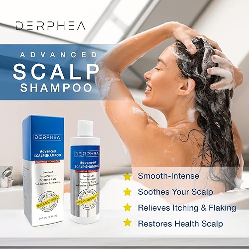 Miniatura 2 de Champú para dermatitis seborreica, foliculitis, champú para la psoriasis, tratamiento de la caspa del cuero cabelludo, alivia el eccema, picazón y