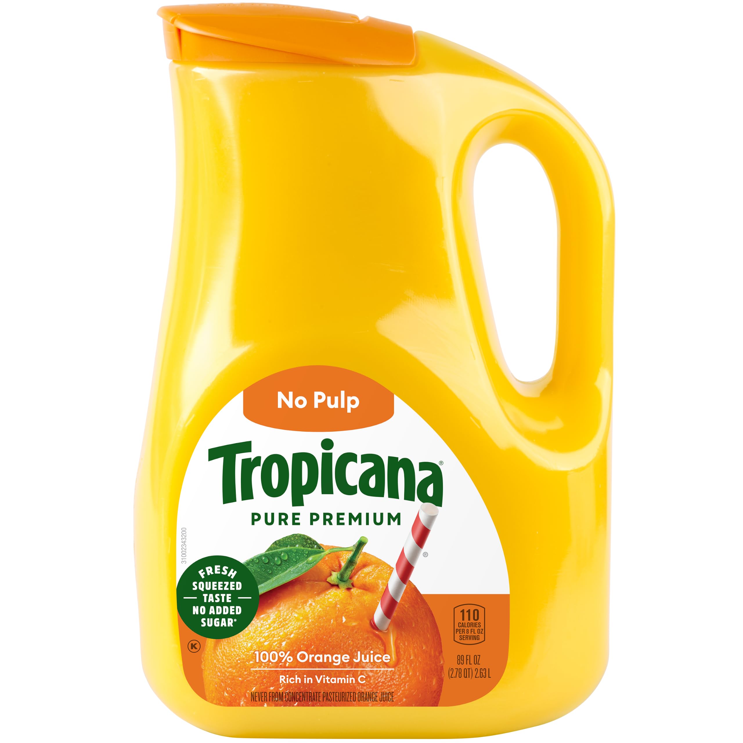 Amazon.com: Tropicana, Orange Juice, No Pulp, 89 fl oz. bottle