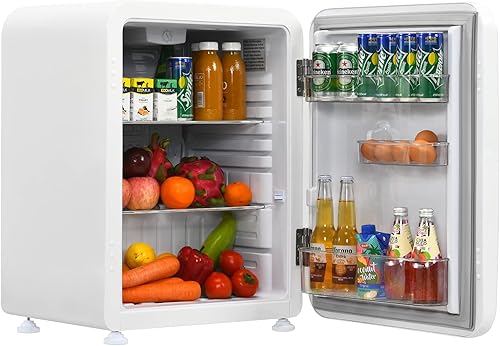 LDAILY Refrigerador compacto, mini refrigerador de 2.4 pies cúbicos con temperatura ajustable de 32  a 50 , descongelación automática, puerta