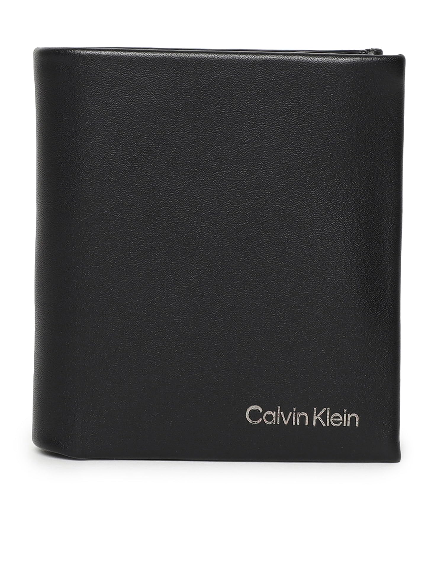 Calvin Klein CK Concise Trifold 6CC W/Coin, Negro, Talla Única, Black, Talla única