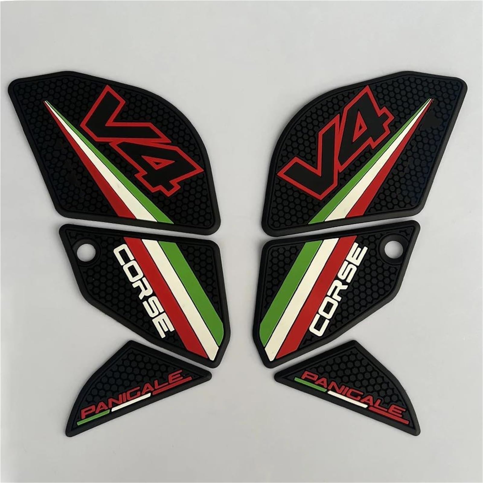 Adesivi per paraserbatoio Adesivo Serbatoio Carburante Moto per Ducati Panigale V4 S R SP2 Panigale V4S V4R V4SP2 2022-2024 Antiscivolo Laterale Serbatoio Carburante(X2)