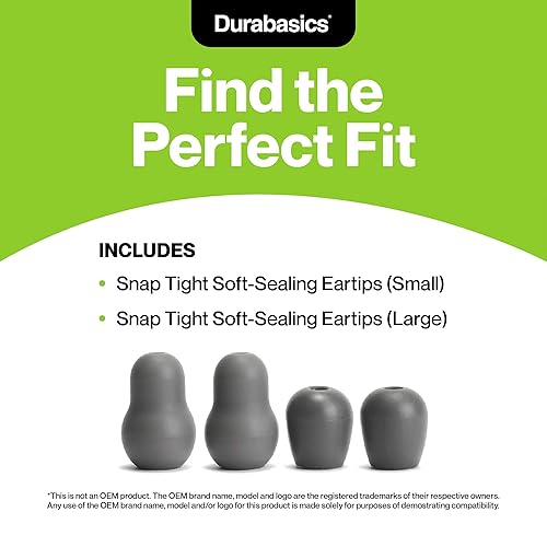 Miniatura 2 de Durabasics Reemplazo de puntas de oreja para estetoscopio Littmann - Compatible con puntas de repuesto Littman, piezas de estetoscopio, piezas de