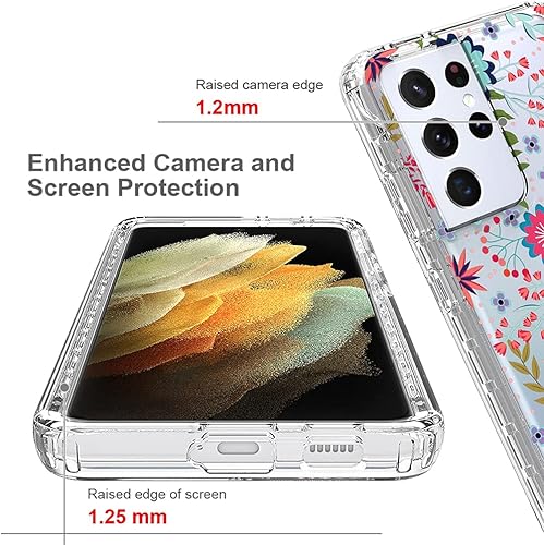 Miniatura 2 de Funda para Galaxy S21 Ultra 5G de 6.8 pulgadas, funda para Samsung S21 Ultra (2021), cuerpo completo, a prueba de golpes, transparente, suave,