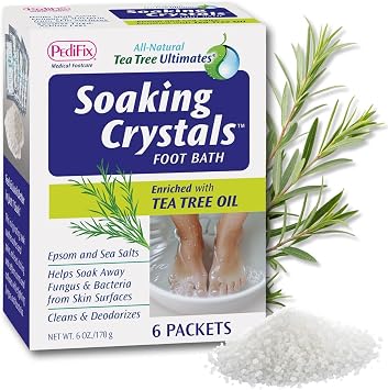 PediFix Soaking Crystals Foot Bath, Tea Tree & Epsom Salt