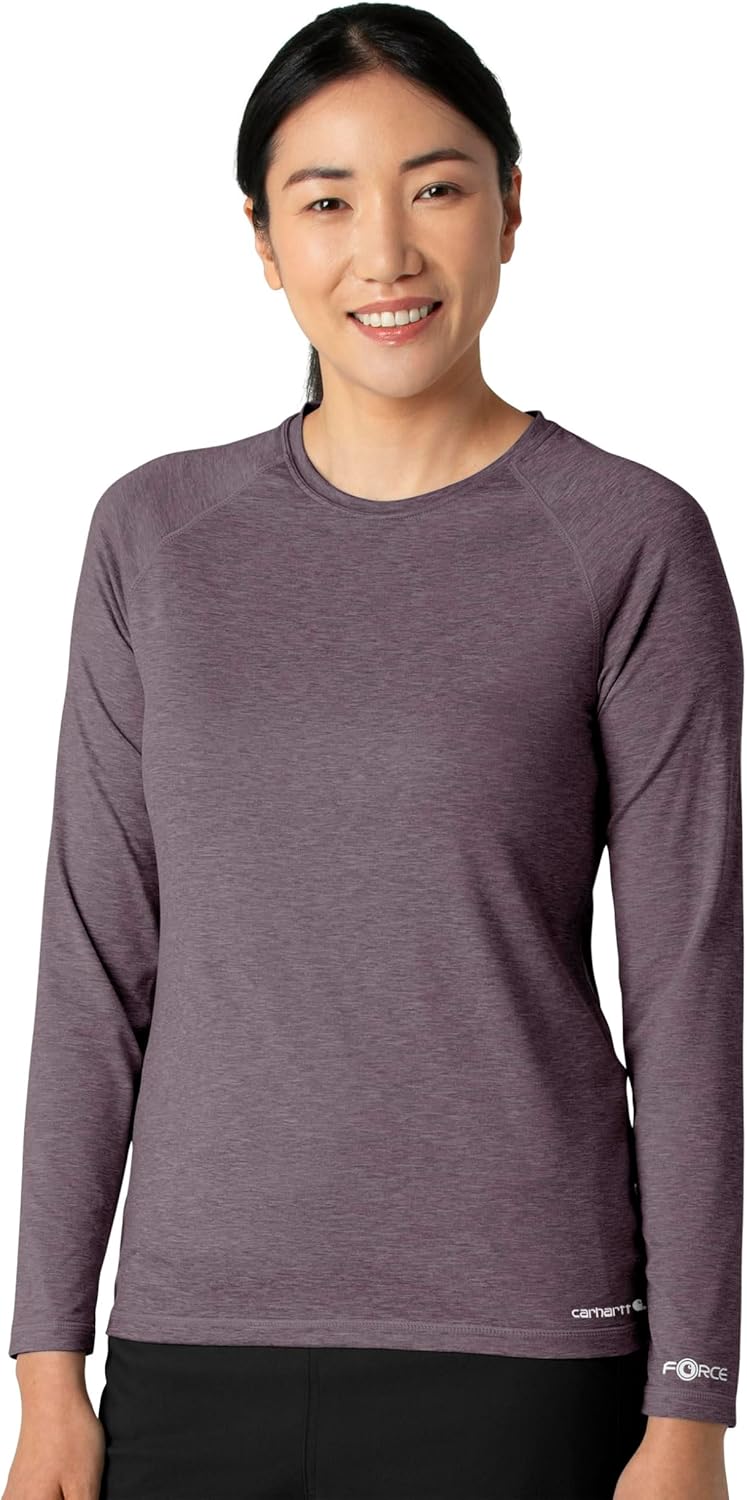Carhartt Scrubs C31002 Women's Force® Modern Fit Long Sleeve Tee - Image 3