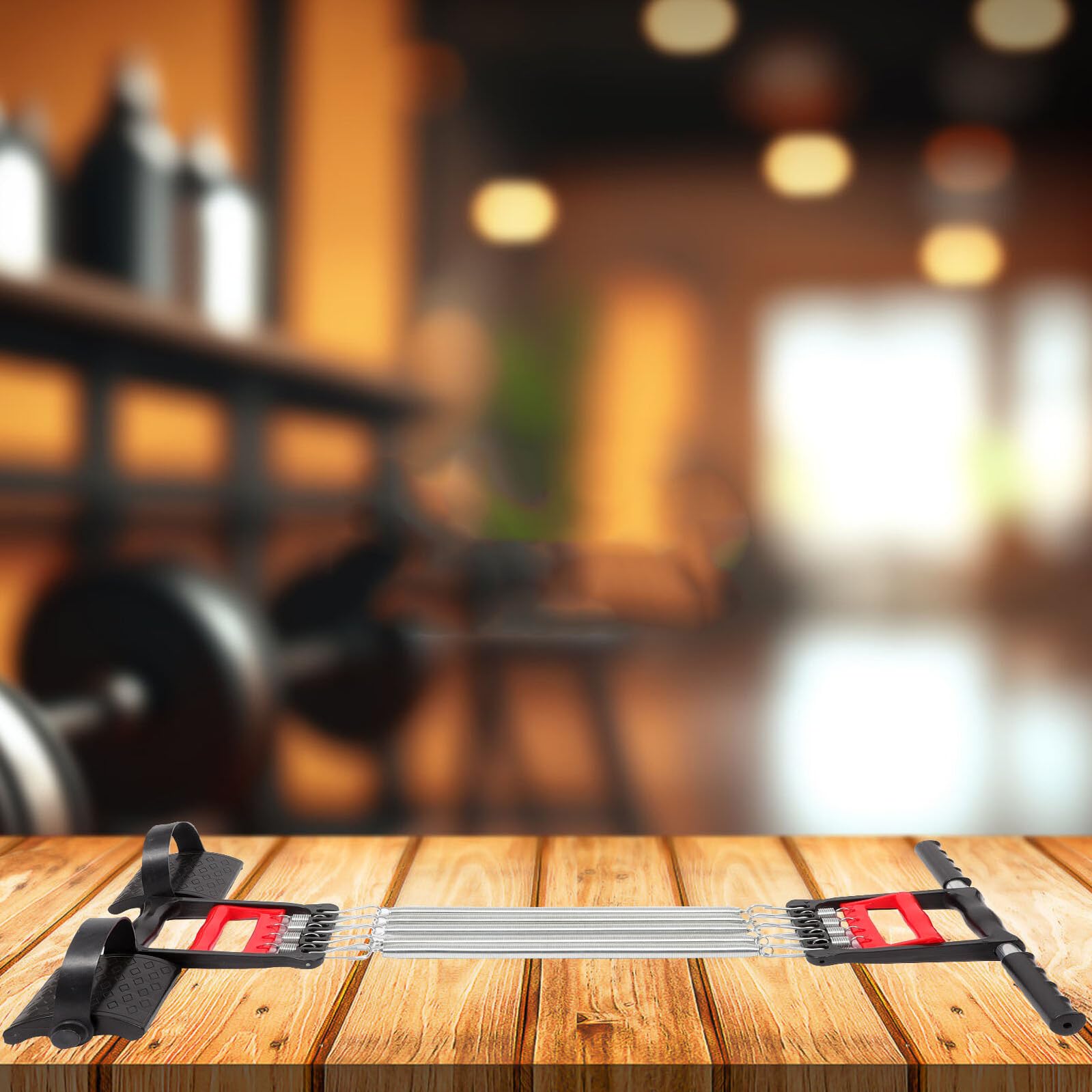 Wytrzymały ekspander klatki piersiowej, ergonomiczne, antypoślizgowe uchwyty do treningu mięśni ramion, klatki piersiowej i pleców, przenośny sprzęt fitness do domowej siłowni, idealny dla mężczyzn i
