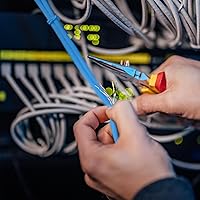 Vista 9 de VIVO Cable Cat5e a granel de 1,000 pies, cable Ethernet CCA, 24 AWG, caja de extracción UTP, red LAN, azul, CABLE-V001B