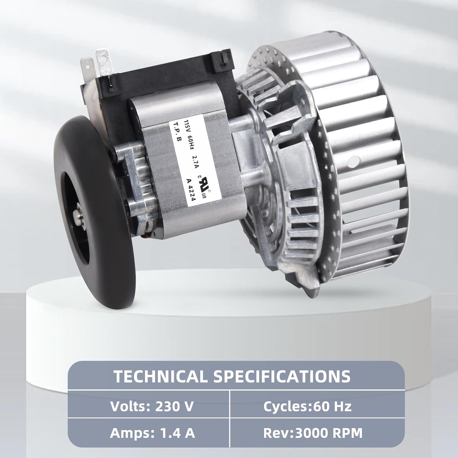 Criditpid Furnace Draft Inducer Motor Replacement for York Coleman S1-02435329000, S1-02432085000, S1-02431957000, 024-31957-000, 024-32085-000, Fasco 7002-2941, 7002-3285.