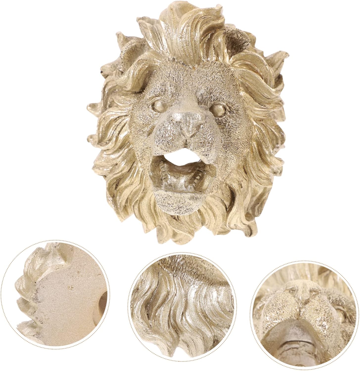 Outdoor Lion Head Fountain Nozzle Durable Garden Ornament for Easy Installation Wall Hanging Decor for Courtyards and Landscape Features