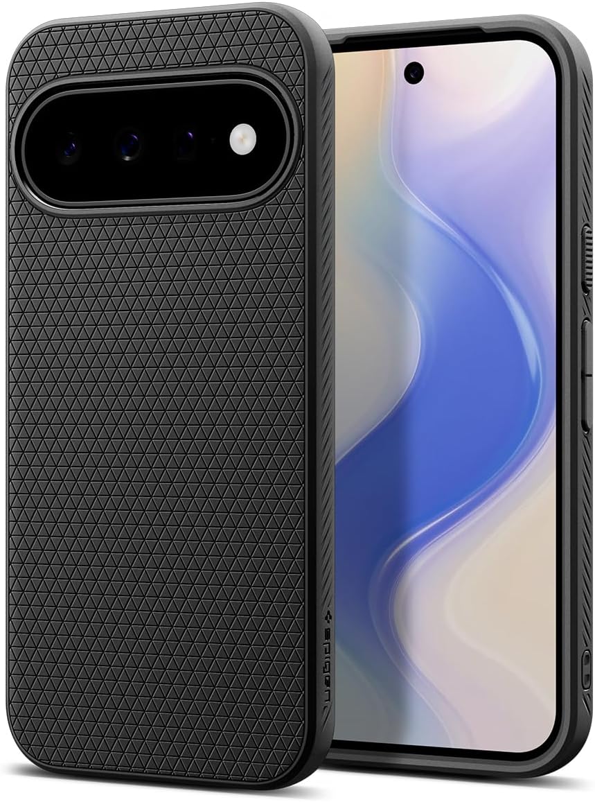 Spigen Liquid Air for Google Pixel 11 Case, Matte Black | Non-slip grip, Military-Grade Drop Protection, Air Cushion Technology, No Magnet Ring, Wireless Charging