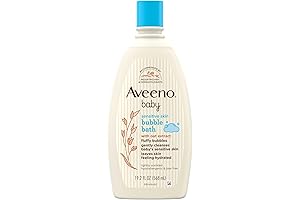 Aveeno Baby Sensitive Skin Bubble Bath: Gentle Cleansing & Hydration for Women's Baths