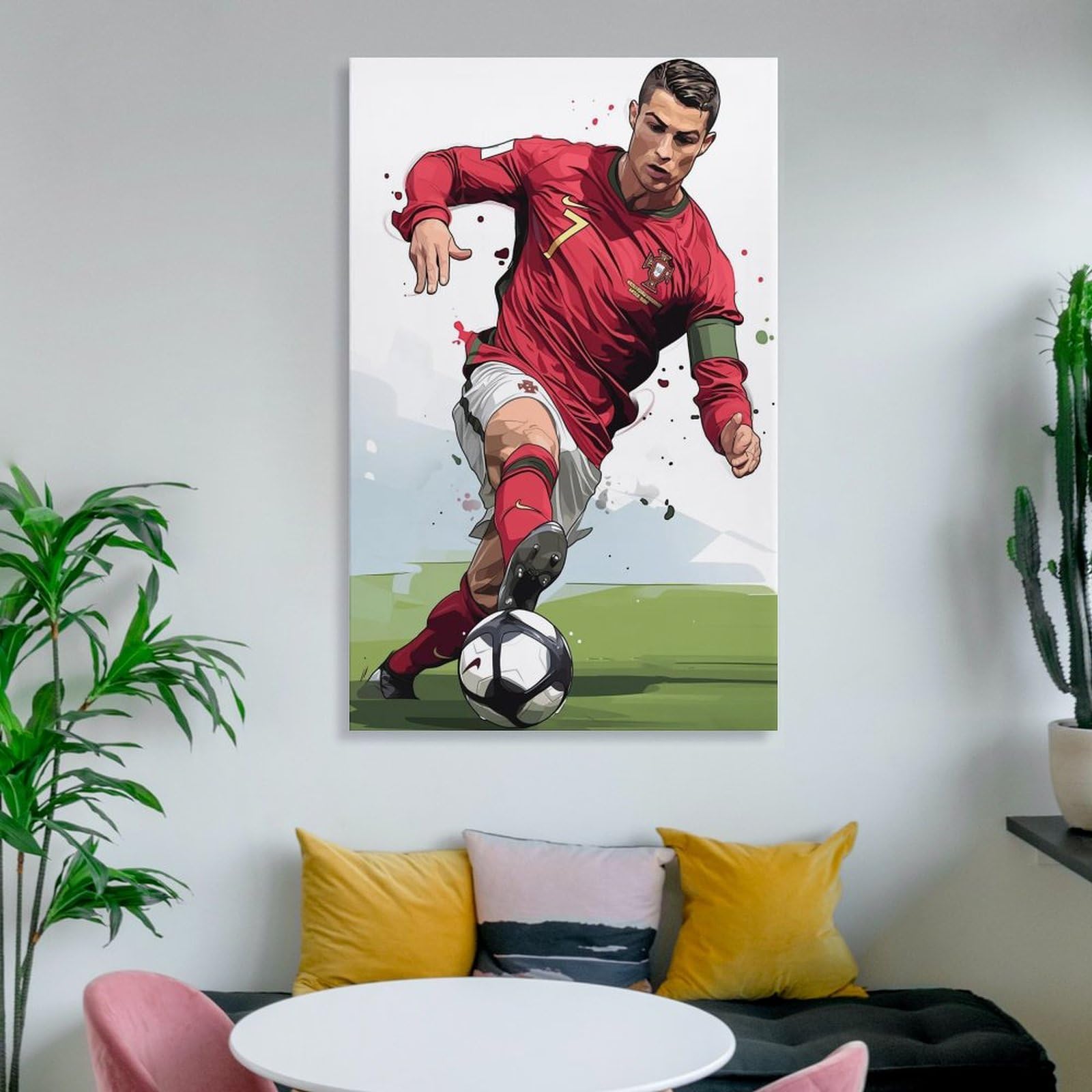 Amazon.co.jp: クリスティアーノ・ロナウド フットボール選手のアート
