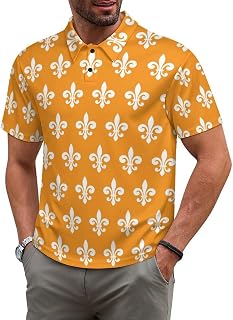 Polo Shirts for Men, Funny Golf Shirts, Short Sleeve Button Down Shirt, for Business Casual and Everyday Wear