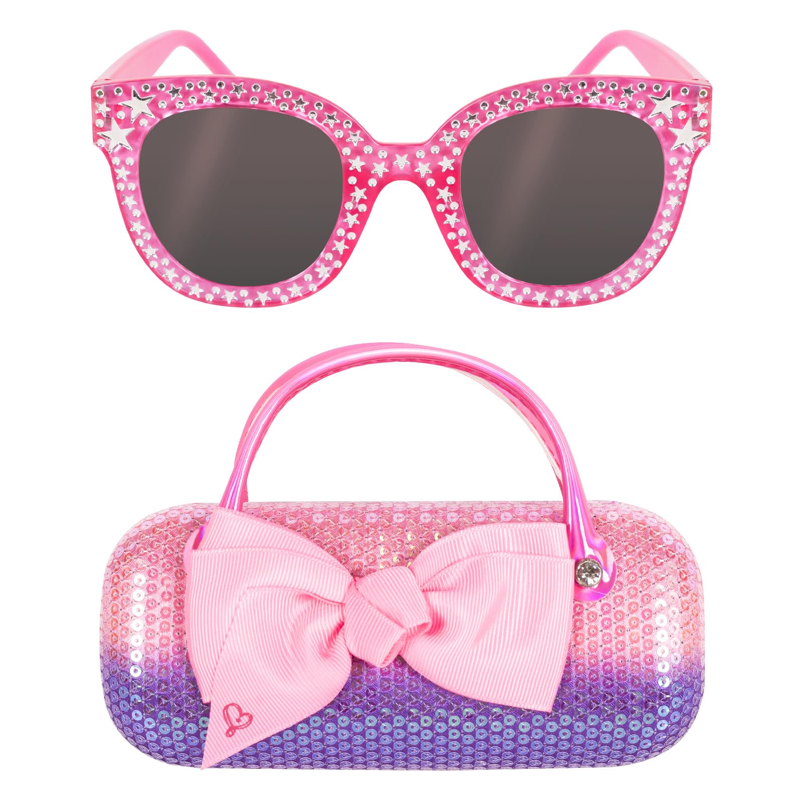 Elegant Pink Sunglasses with Case Clear Geek-Chic Square Geometric Tinted Sunglasses with Pink  main image 3