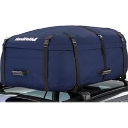 Baul Portaequipajes Audi Q5 HandiWorld HandiHoldall Cofre de Techo Blando Grande de 330 litros - Bolsa de Techo Plegable Resistente a la Intemperie con Base Sólida - Azul Marino (HHOLDALLWR330)