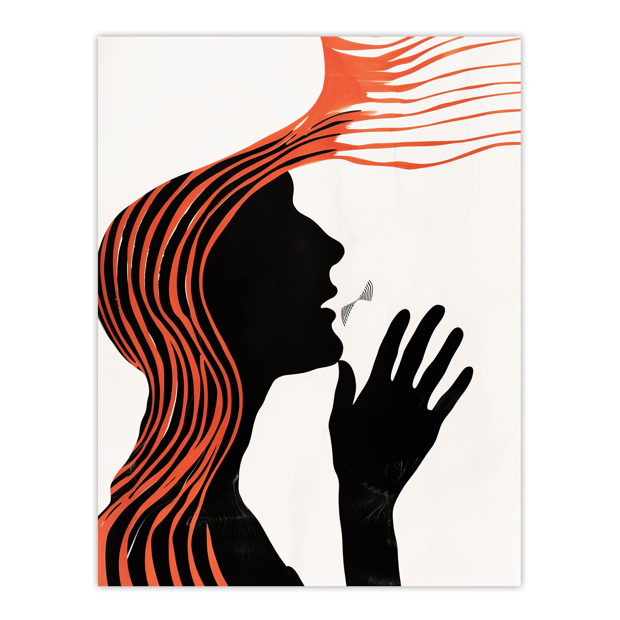 Artery8 Deaf Culture Conceptual Art Bright Abstract Living Room Extra Large XL Wall Art Poster Print