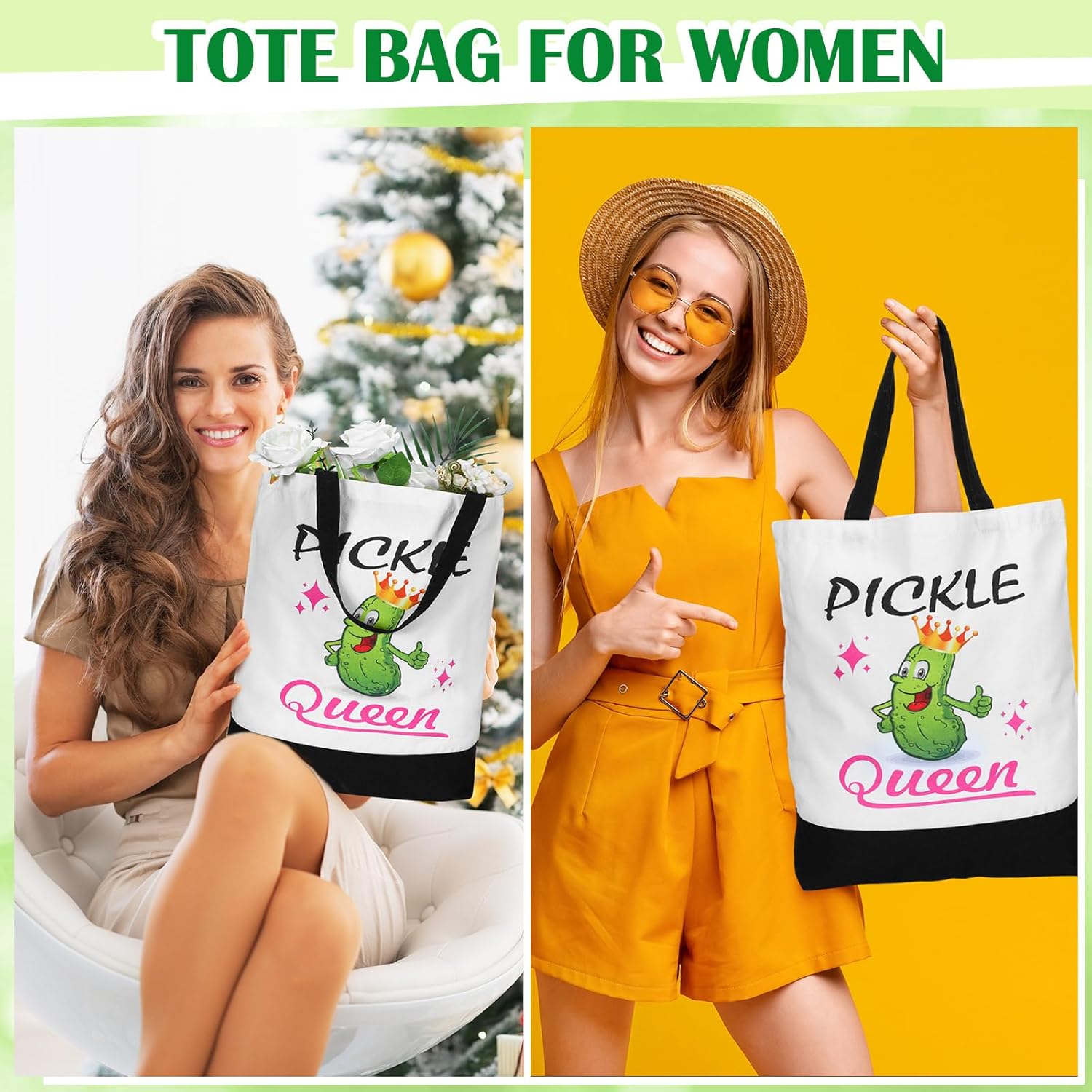 Buryeah 9 Pcs Funny Pickle Gifts for Pickle Lovers Gifts Set for Women Include 60 x 50'' Blanket Mug Makeup Bag Tote Bag Pillowcase Socks Keychain Candle Card for Employee - Image 3