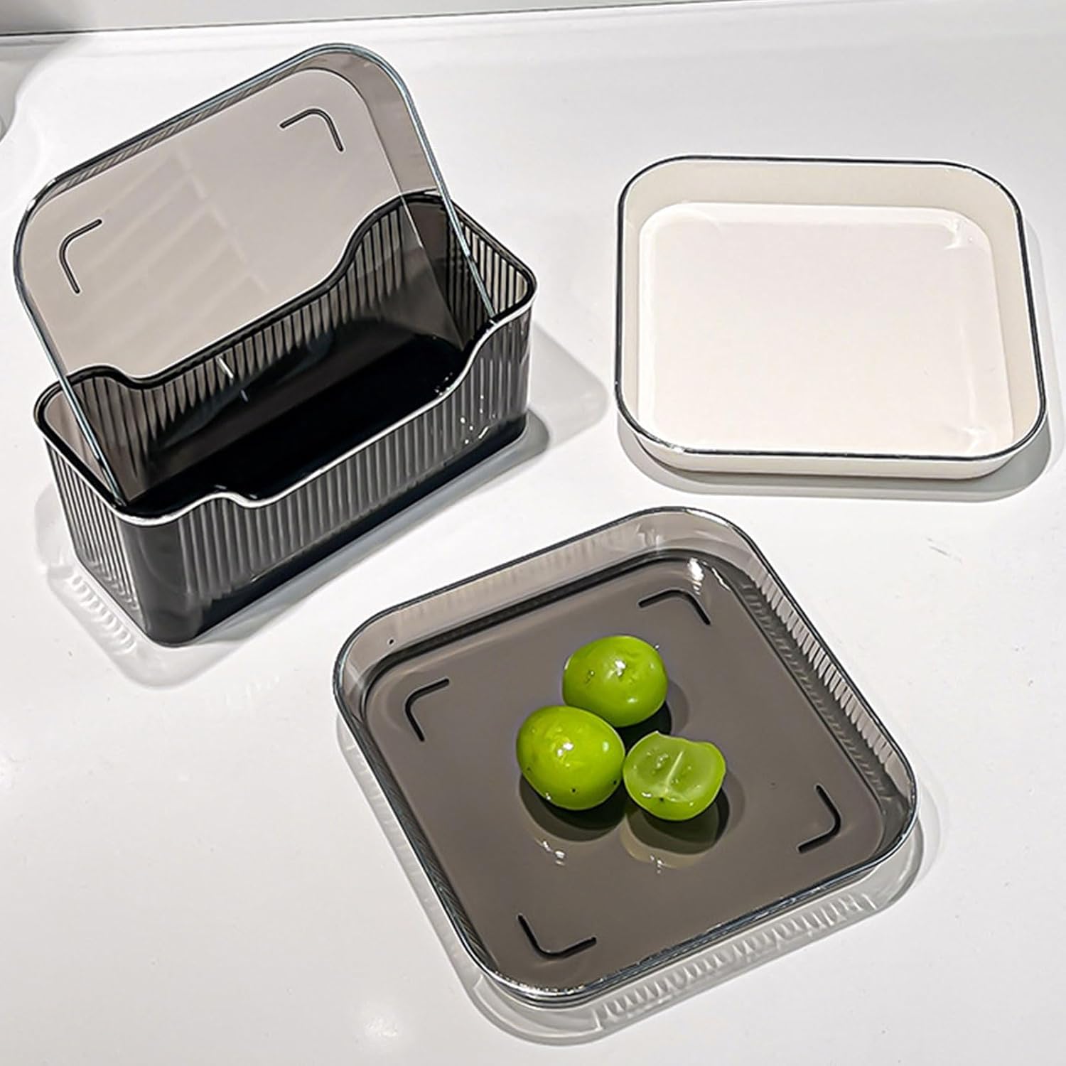 6PCSファッションボーンディッシュセット食器洗い機セーフソースキッチンサラダとスナックパーティーのトレイのペットテクスチャー