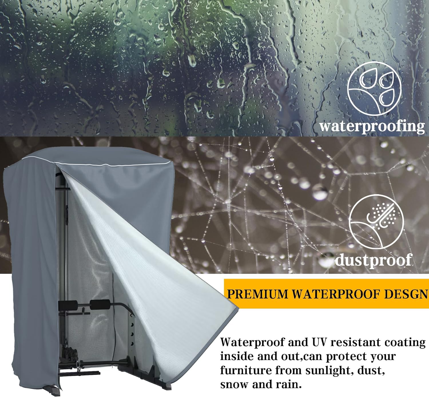 HSDFC Power Cage Cover,Strength Training Power Cage Covers,84