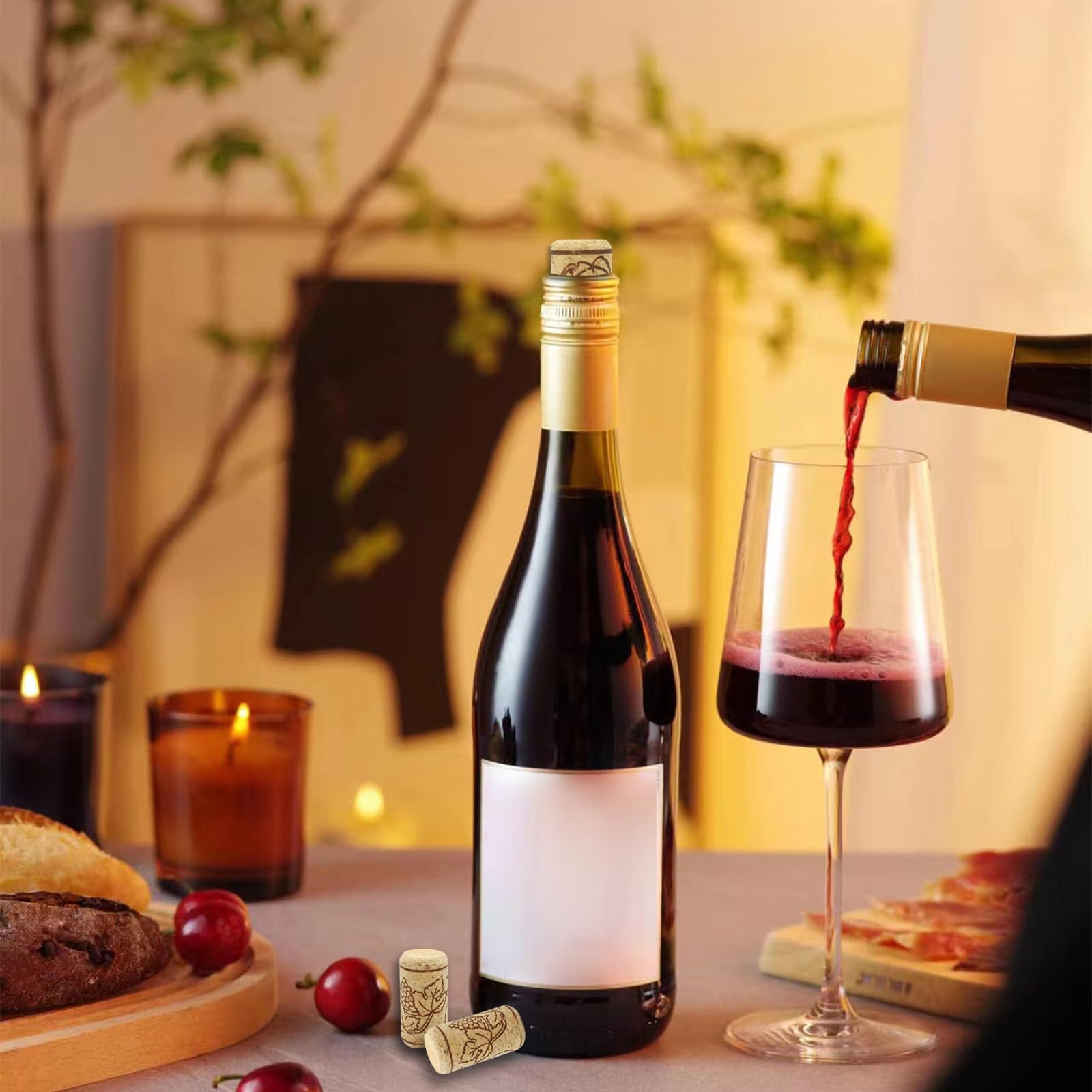 Tappi Di Sughero Naturali Per Bottiglie - 2 Pezzi, Diametro 9.2cm, Conici, Morbidi, Per Vino, Birra, Fai Da Te - Foto 4