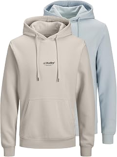 JACK & JONES Herren Jjesoho Sweat Hood 2Pk Mp (2er Pack)