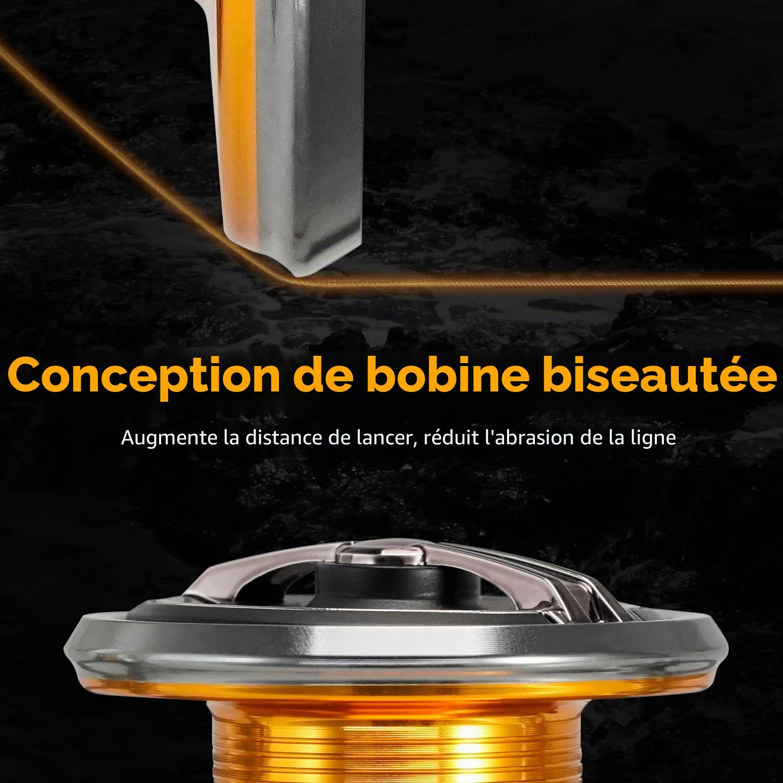 Seaknight RAPIDII Moulinet de pêche en mer 10+1 roulement 6.2:1 4.7:1 Anti-Corrosion pour pêche en mer 2000H 2500H 3000H 4000H 5000H 6000 Fibre de Carbone Frein Max 15 kg