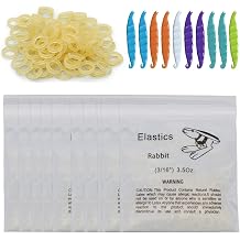 10 Bag/1000Pcs Various Sizes Orthodontic Rubber Bands Orthodontic Elastic Orthodontic Supply 3/16" 3.5 OZ