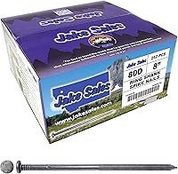 Vista 11 de Jake Sales Clavos de granero de poste con revestimiento de vinilo recubierto de vinilo de 5 pulgadas. 40D - 5 libras ~ 140 clavos. Se utiliza