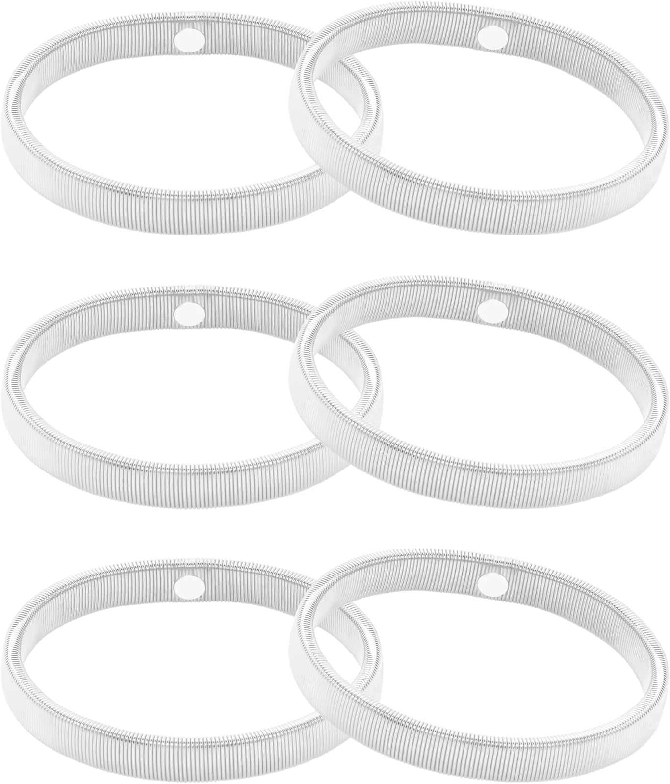 SUMERSHA 6 Pieces Shirt Sleeve Holders Stretchy Metal Armbands Anti-Slip Sleeve Garters Fixing Long Sleeves for Men and Women