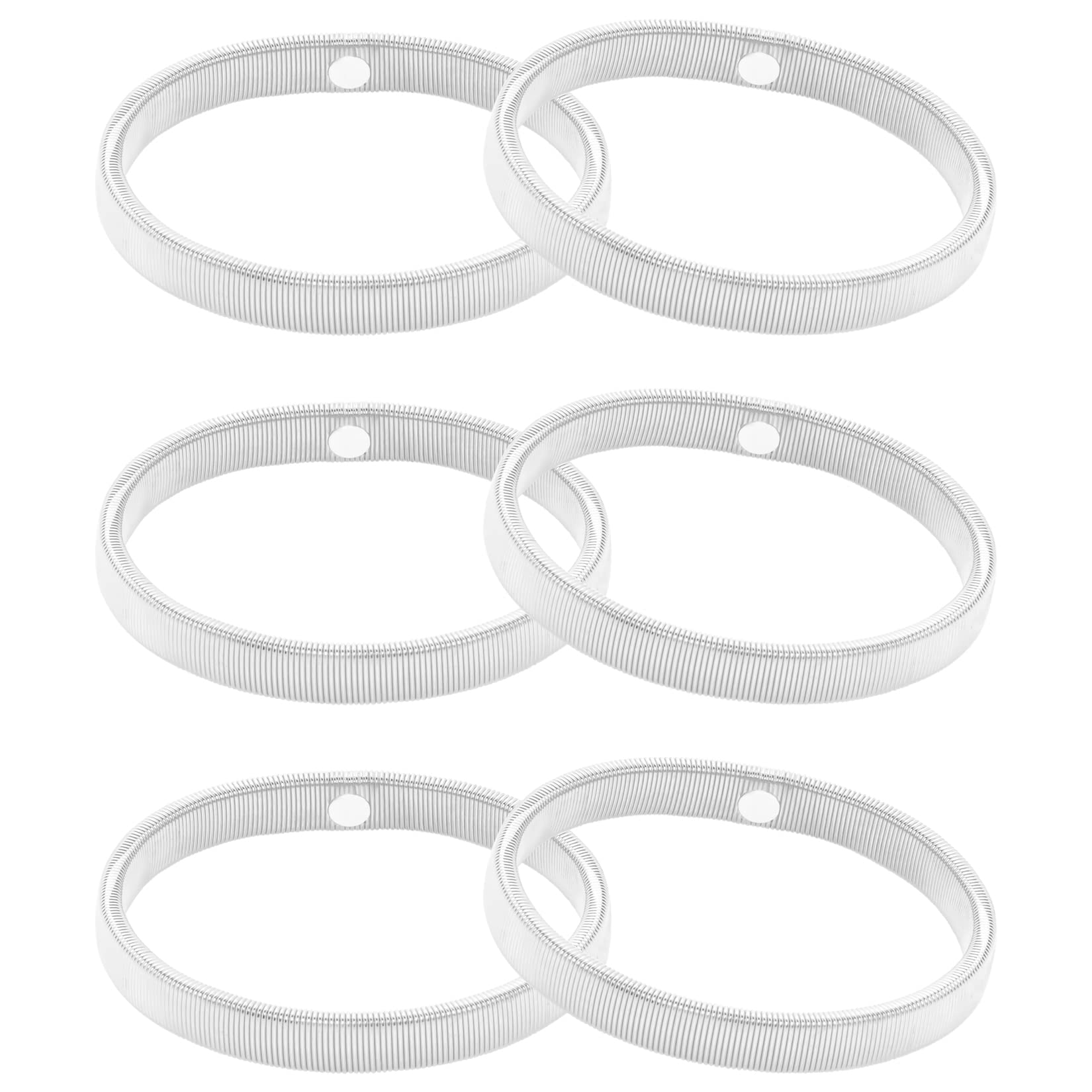 SUMERSHA6 Pieces Shirt Sleeve Holders Stretchy Metal Armbands Anti-Slip Sleeve Garters Fixing Long Sleeves for Men and Women