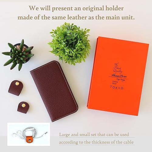 Miniatura 8 de hanatora  Funda con tapa para iPhone 13 Mini con tarjetero de piel auténtica, funda de calidad elegante, sin imanes, para mujeres y hombres, gris