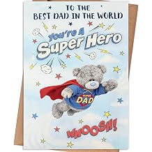 Fathers Day Cards Gift for Dad, Super Dad Card for Dad Daddy, Father's Day Card Gifts from Son Daughter kids, Dads Day Gifts, Fathers Day Card