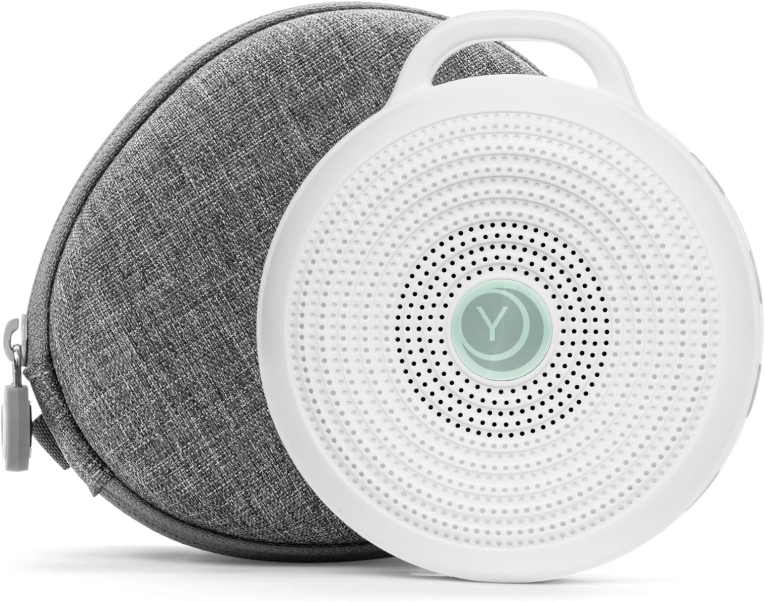Rohm Portable White Noise Sound Machine + Travel Case in Grey, Sleep Therapy, Crush-Resistant Travel Case, for Adults, Kids & Baby, Noise Blocking & Office Privacy, Registry Gift
