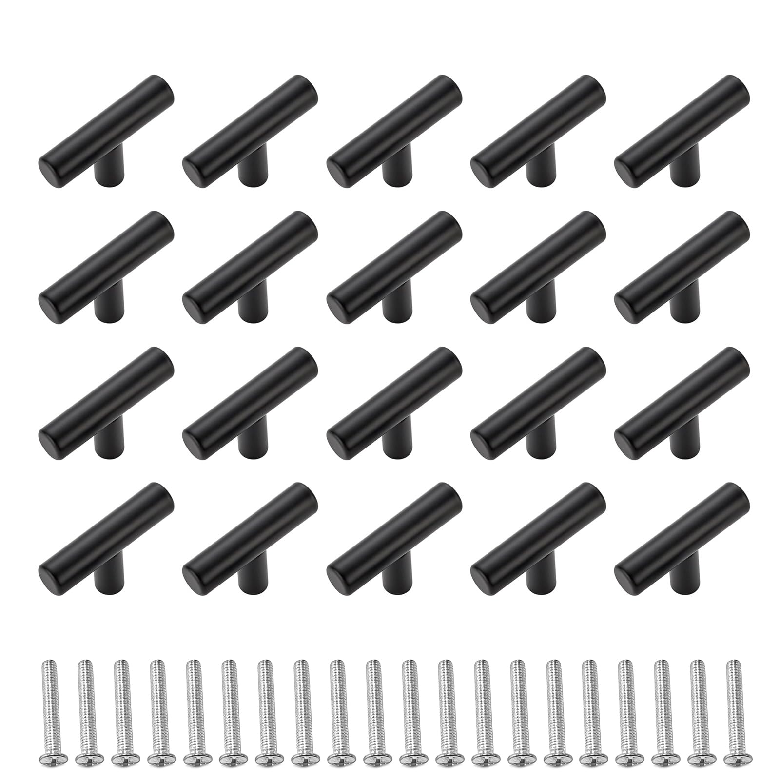 Poignées de cuisine inox bouton de tiroir armoire meuble chambre lot de 20