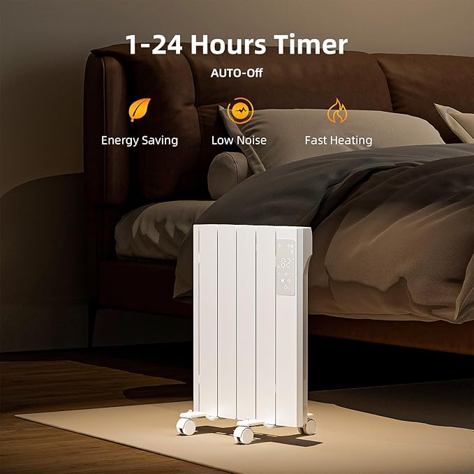 Calefactor Eléctrico Panel Convección 800W con Control Remoto y Montaje en Pared miniatura 4