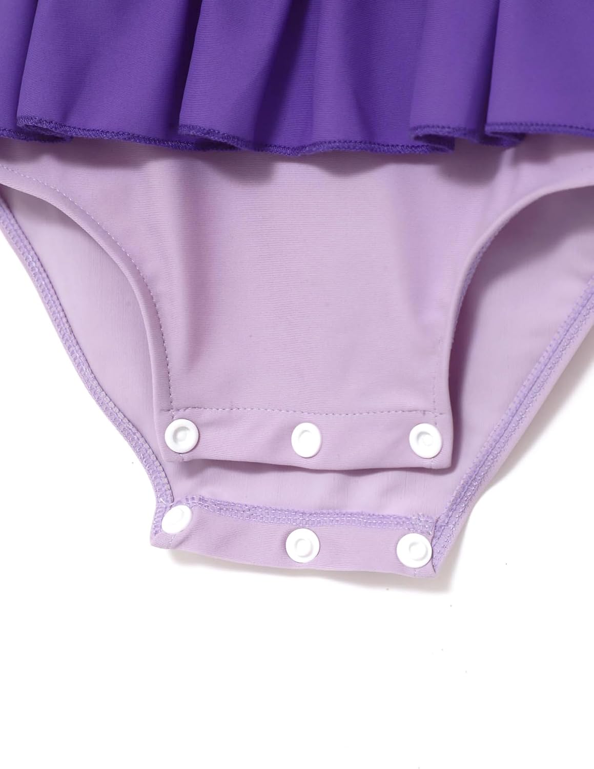 Infant Baby Girl Cute Swimsuit Back Zip Stylish One-Piece Swimwear with Bow Skirted