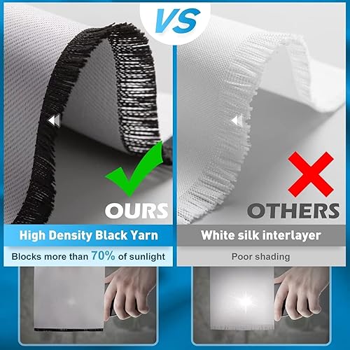 Miniatura 6 de Jekeno Cortinas opacas con notas musicales, decoración de tela con notas musicales mágicas, estilo rústico, retro, piano, violín, con ojales, para