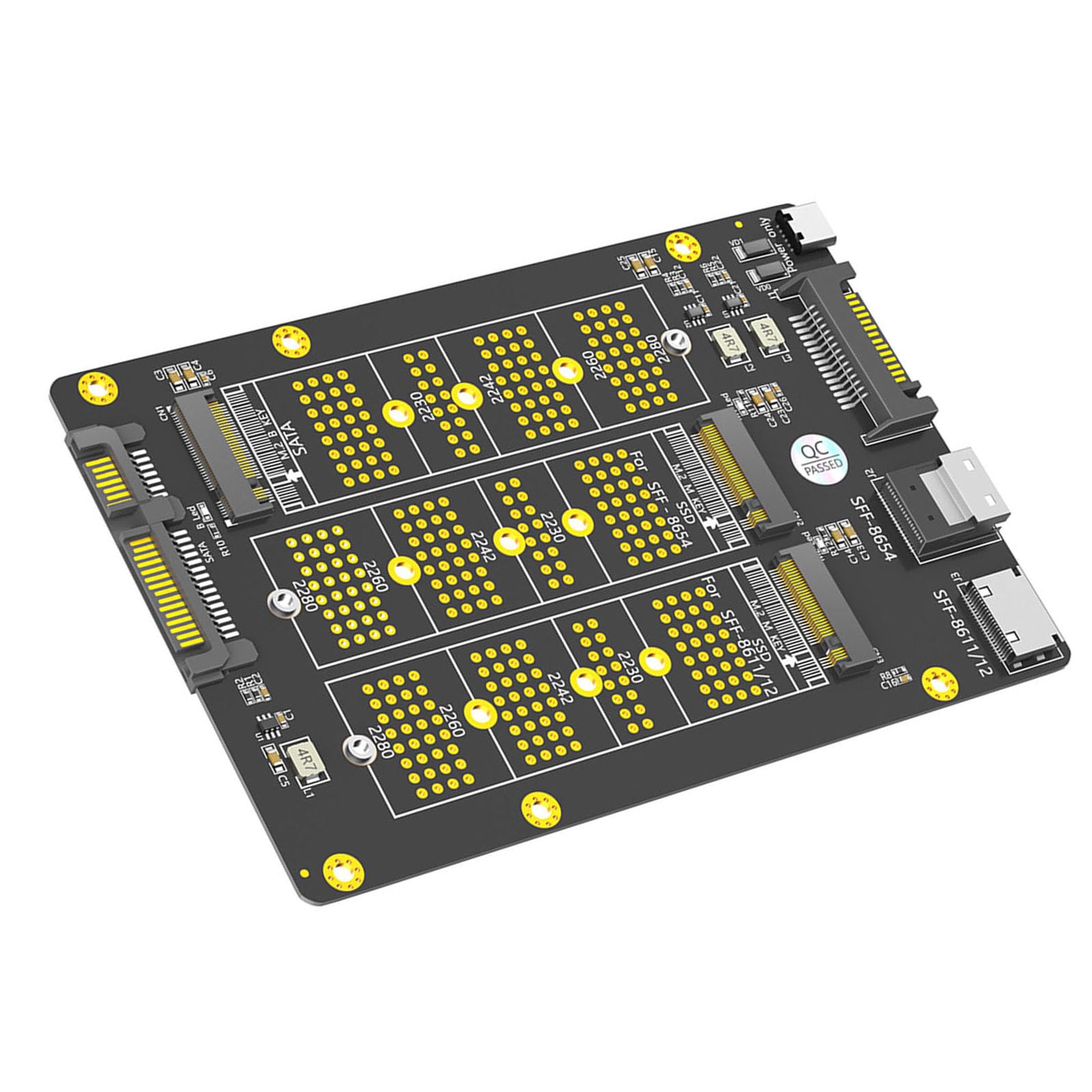 Adattatore NVME da Soid Disk a SFF-8611 SFF-8654 per trasferimento dati ad alta velocità e scheda adattatore server server