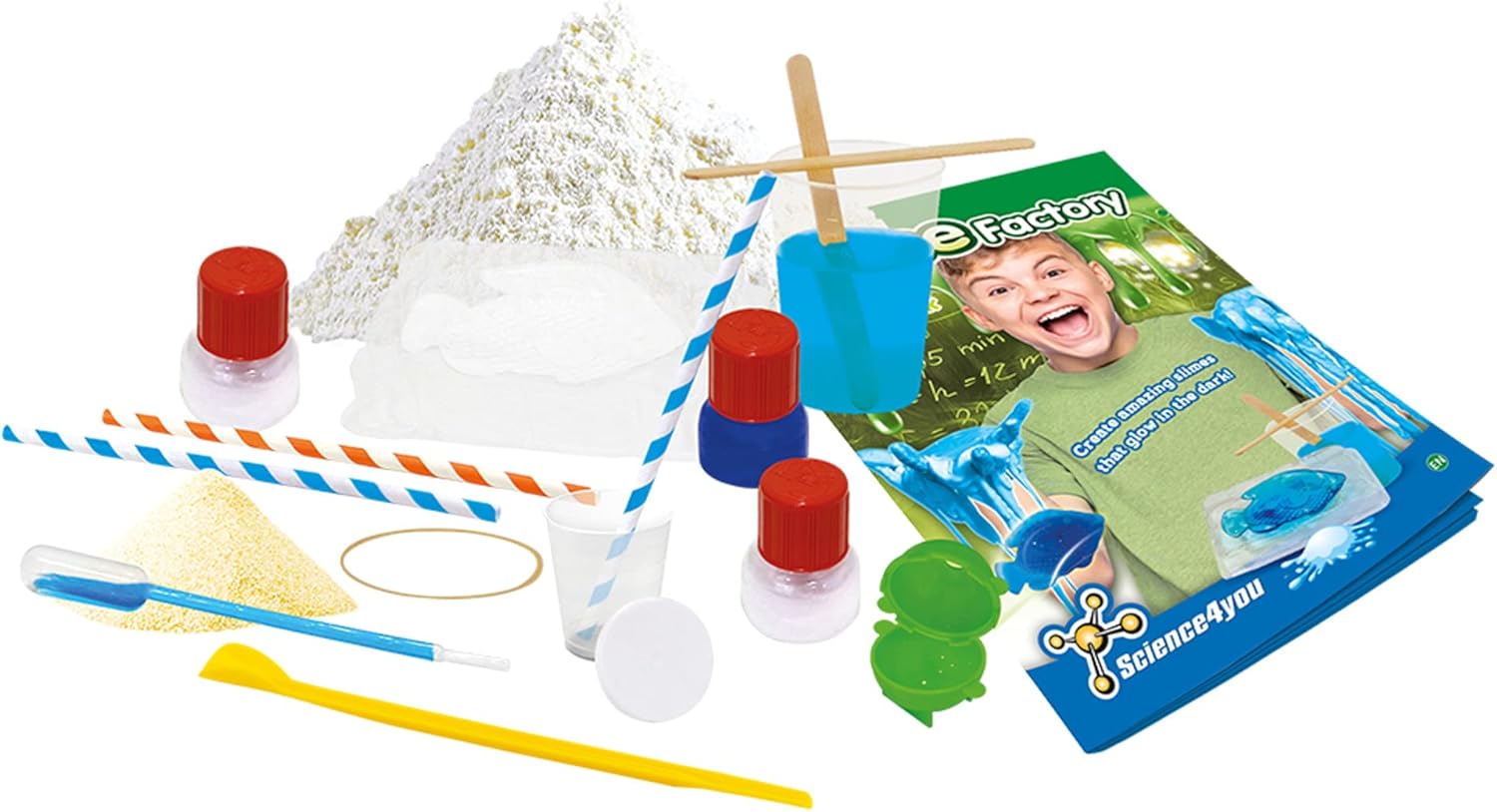 PlayMonster Science4you - Slime Factory - Create Glow-in-The-Dark Slime - Fun, Education Activity for Kids Ages 8+