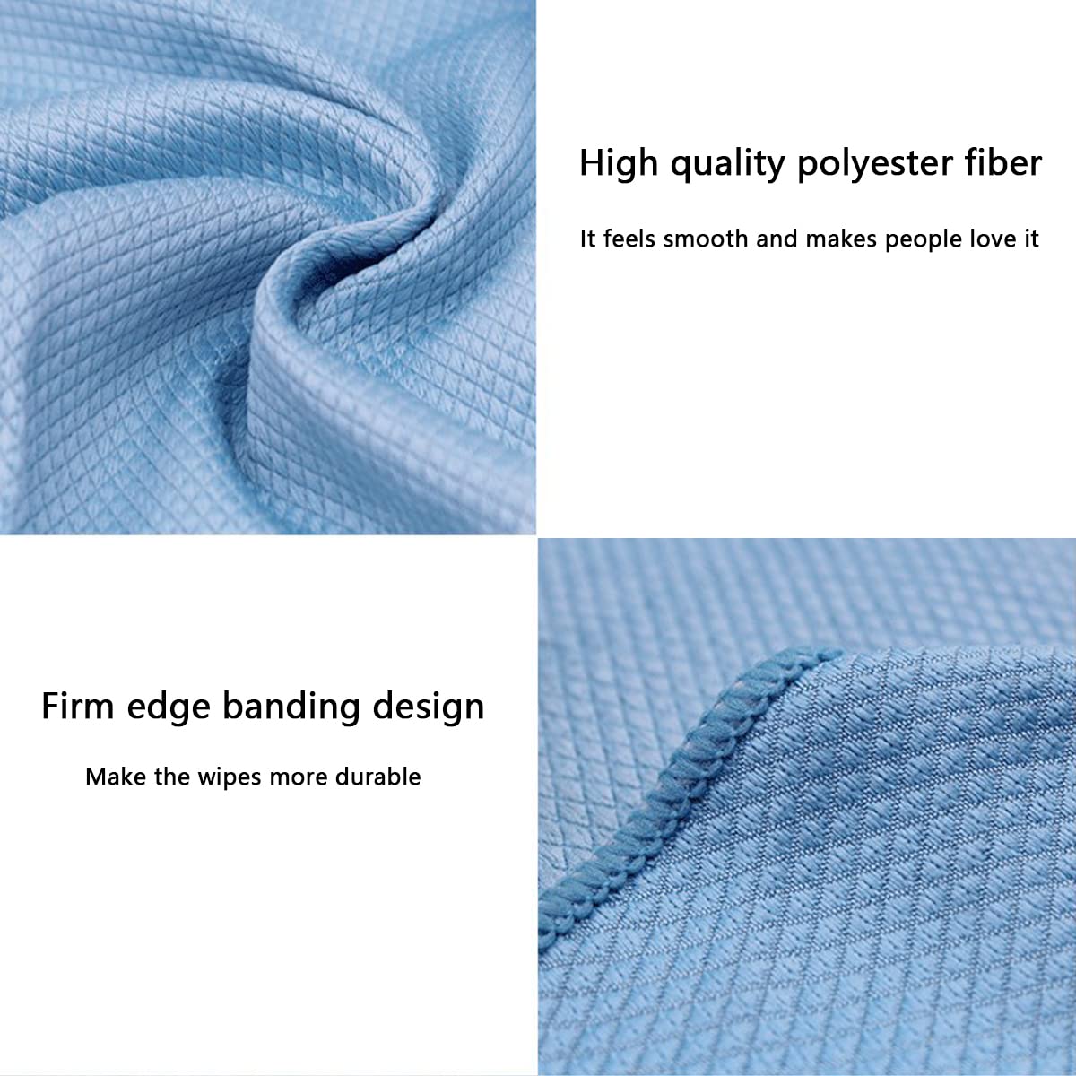 YUTOU Nanoscale Streak-Free Miracle Cleaning Cloths Multifunzione Microfibra per auto, cucina, specchio, strofinacci bagno (5 colori, 2 misure
