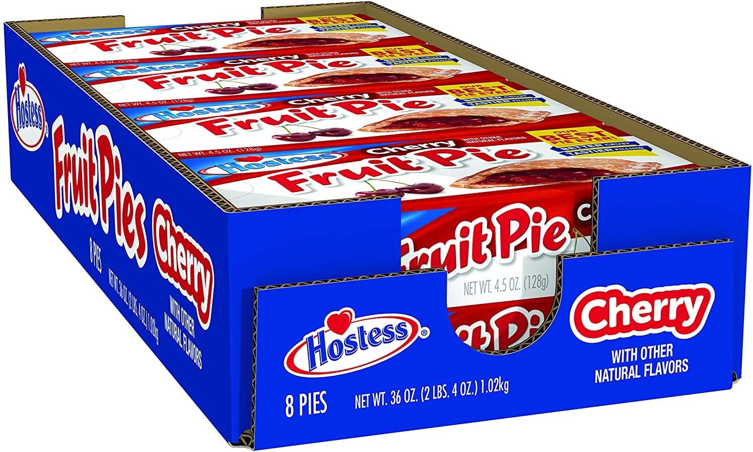 Cherry Fruit Pies 4.5 oz (Pack of 8) 8x120gr Box - US Imported