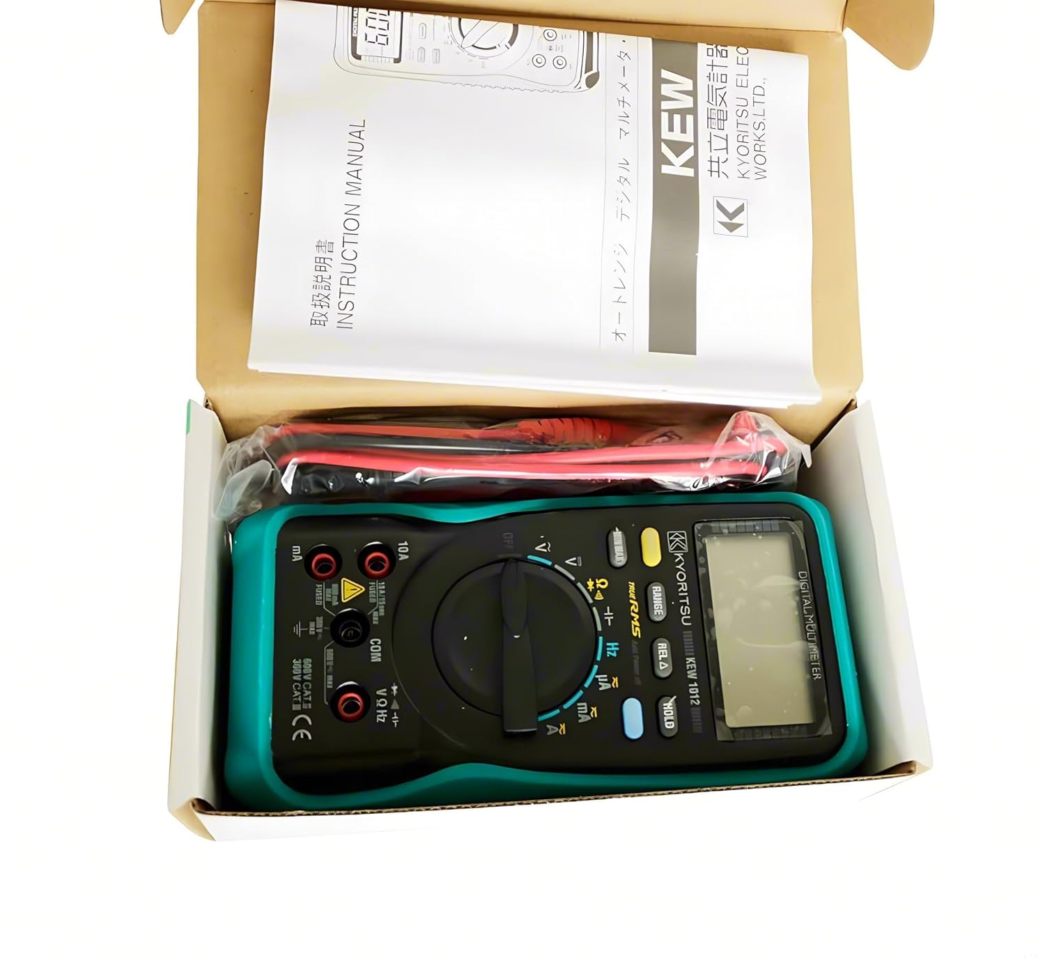 Japan Quality KYORITSU 1012 Digital Multimeters AC DC Tester KEW1012 Digital Multi Meter T-RMS NCV Capacitance Ammeter Voltmeter Tester multimetro Digital Professional Tester Multi-Meters