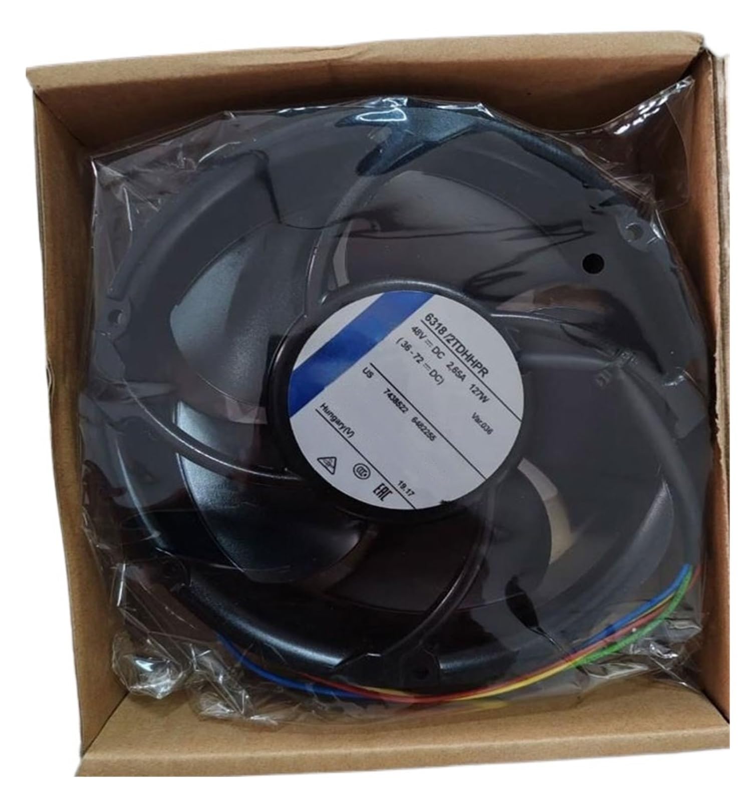 Ventilateur 6318/2TDHP extracteur dair pour armoire électrique 72V