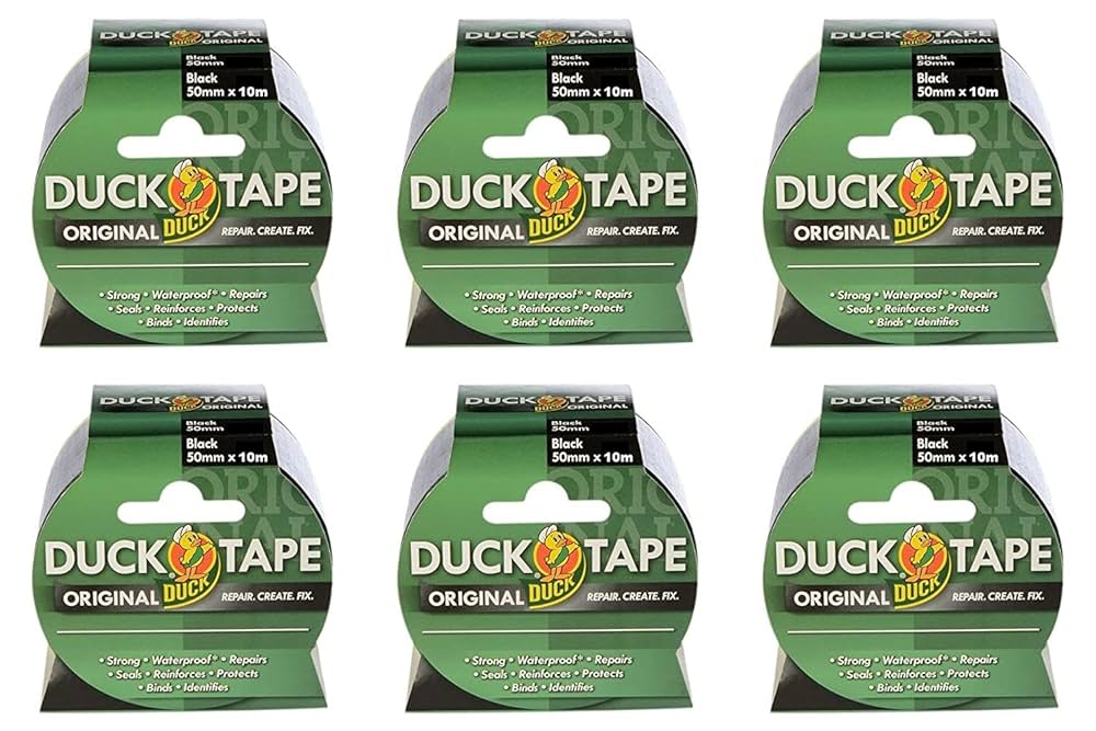 Duck Tape Original Black, Improved Formula High Strength Waterproof